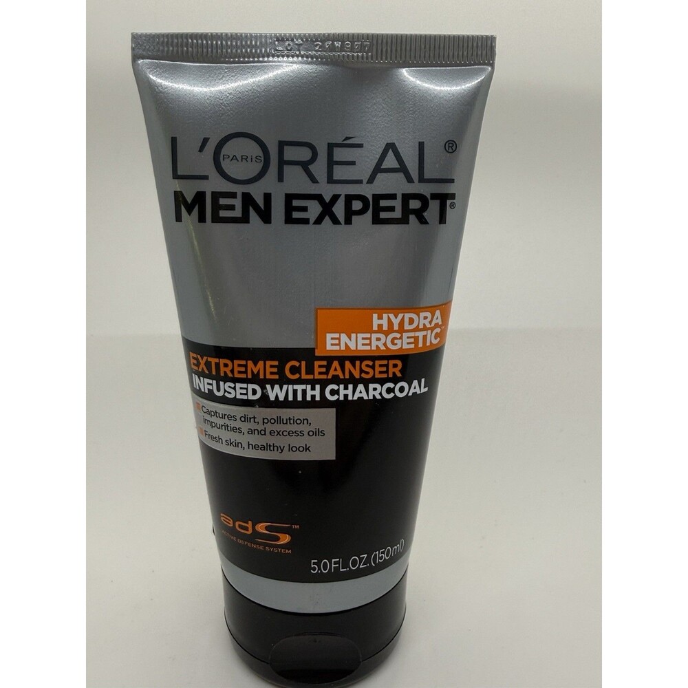 L'Oreal Men Expert Hydra Energetic‎ Facial Cleanser with Charcoal 5 FLOZ e 150mL